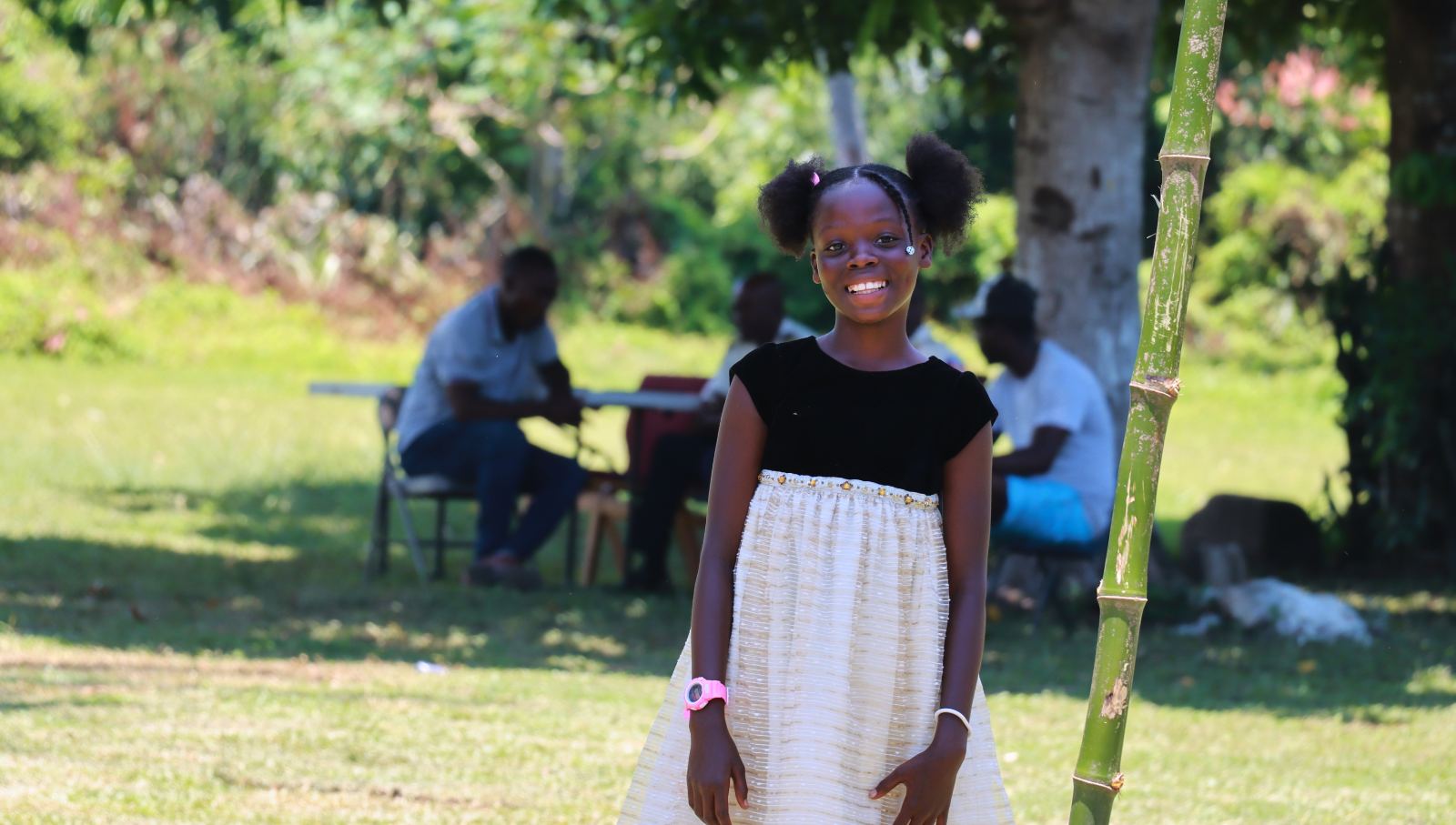 A student at Académie Lead Haiti, near Milot